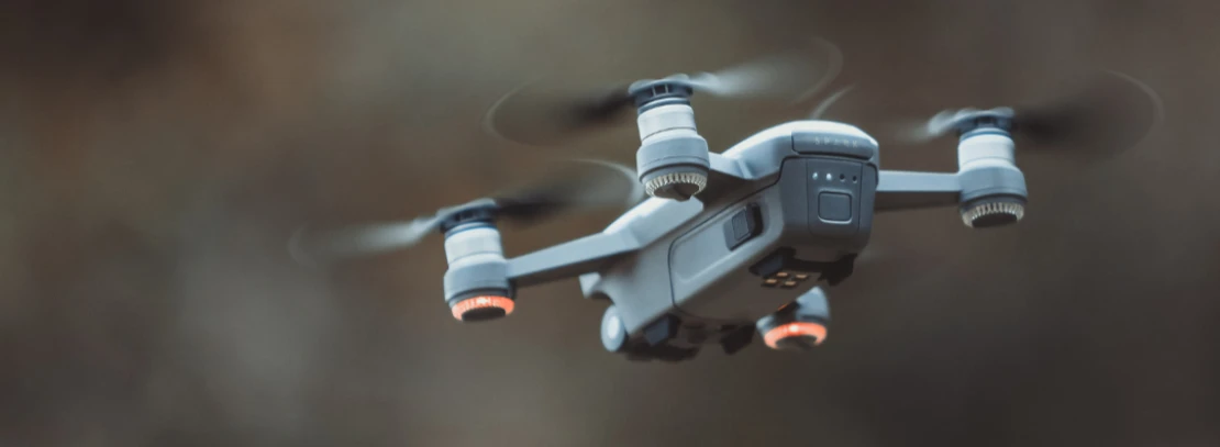 Grey Quadcopter Drone